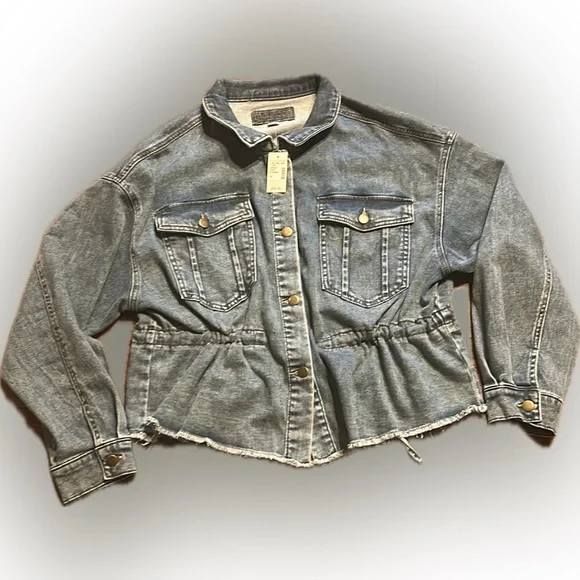 maurices womens denim jacket size 1X NWT - Picture 1 of 8